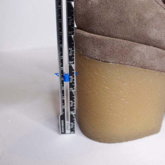 Marc Fisher Lina Platform Suede Loafers Natural Brown Women's Shoes Size 10M - Picture 6 of 10